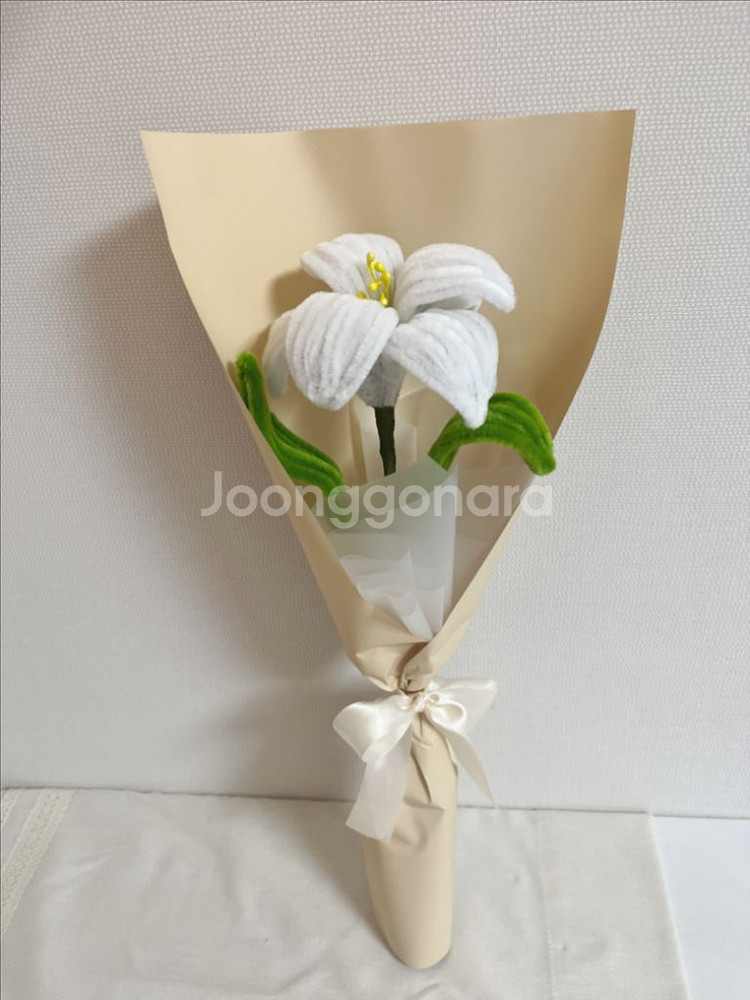 백합 조화 모루꽃 인테리어 선물용--2
