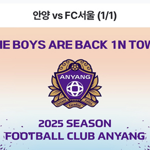 Fc안양 fc서울 티켓 양도