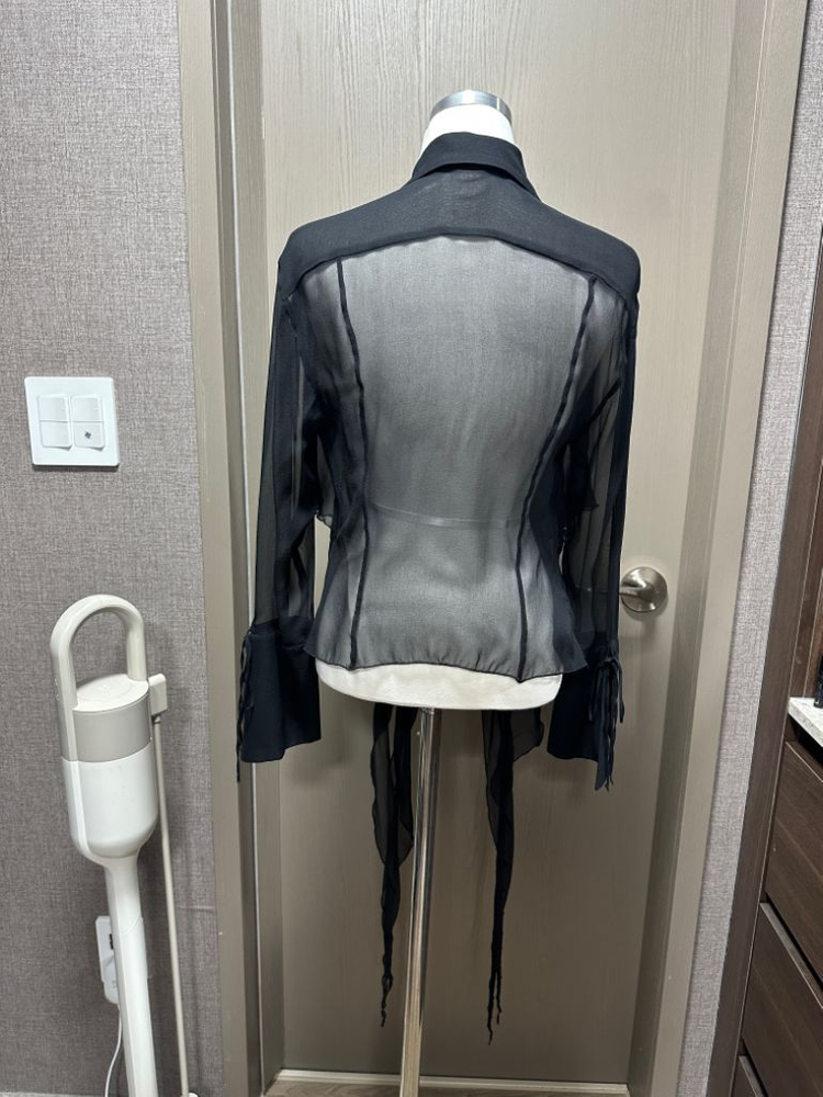 블루마린 블라우스 파티복 원피스가디건 숄 이미지