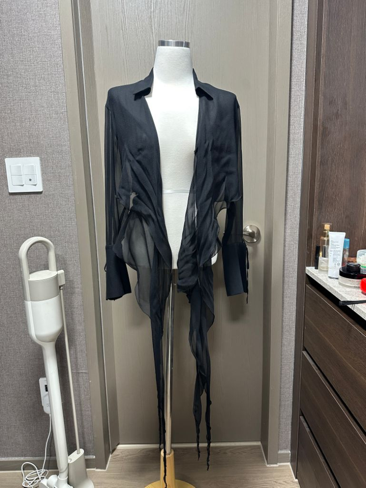 블루마린 블라우스 파티복 원피스가디건 숄 이미지