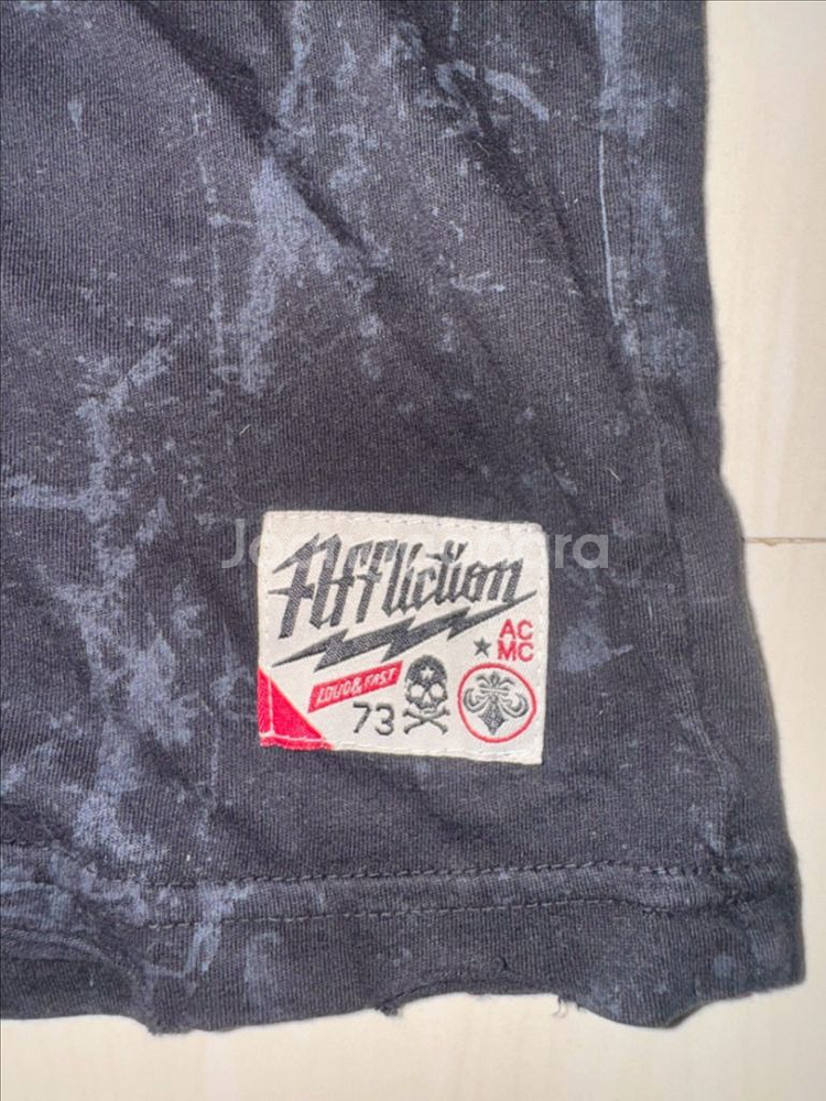 Affliction 데미지 가공 티셔츠 L--4