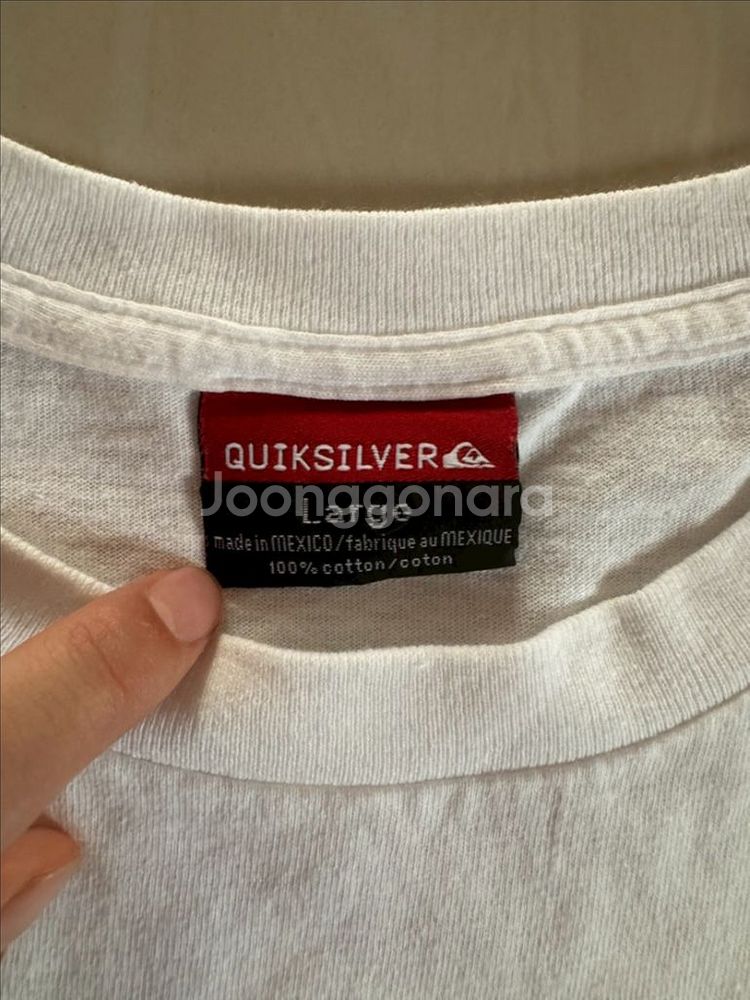 퀵실버 Quiksilver 빈티지 L 반팔 티셔츠--2