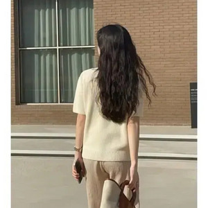 새상품)오케플 아인 오가닉 하프 니트(아이보리,민트