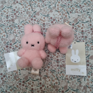 미피 sitting 크리미 키링 8cm 핑크 인형