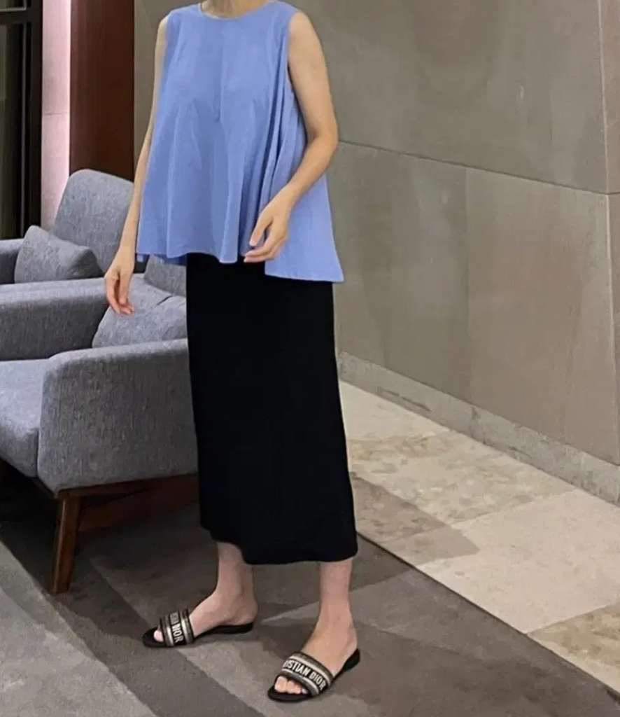 새상품)끌레르블랑 훌 나시