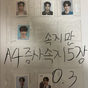 A4바인더 증사속지5장 판매
