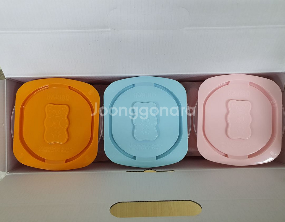하리보 전자렌지 용기 선물용 9P--1