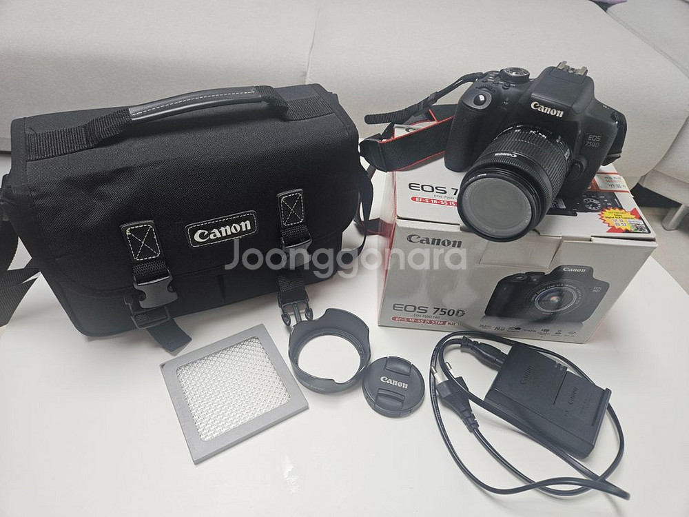 캐논 EOS 750D 카메라+EFS 18-55 렌즈--0