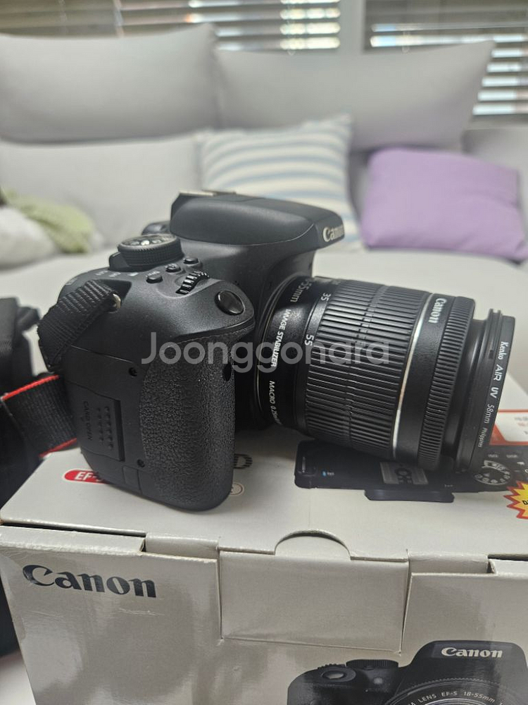 캐논 EOS 750D 카메라+EFS 18-55 렌즈--2
