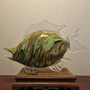멋진 일본 유리공예 작품 - 길이 36cm