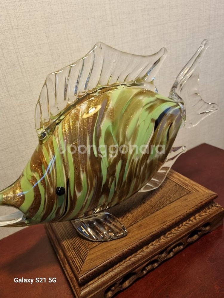 멋진 일본 유리공예 작품 - 길이 36cm--4