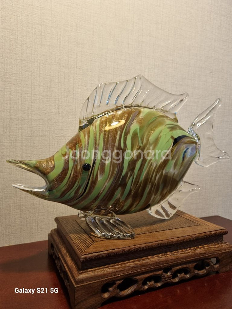 멋진 일본 유리공예 작품 - 길이 36cm--1