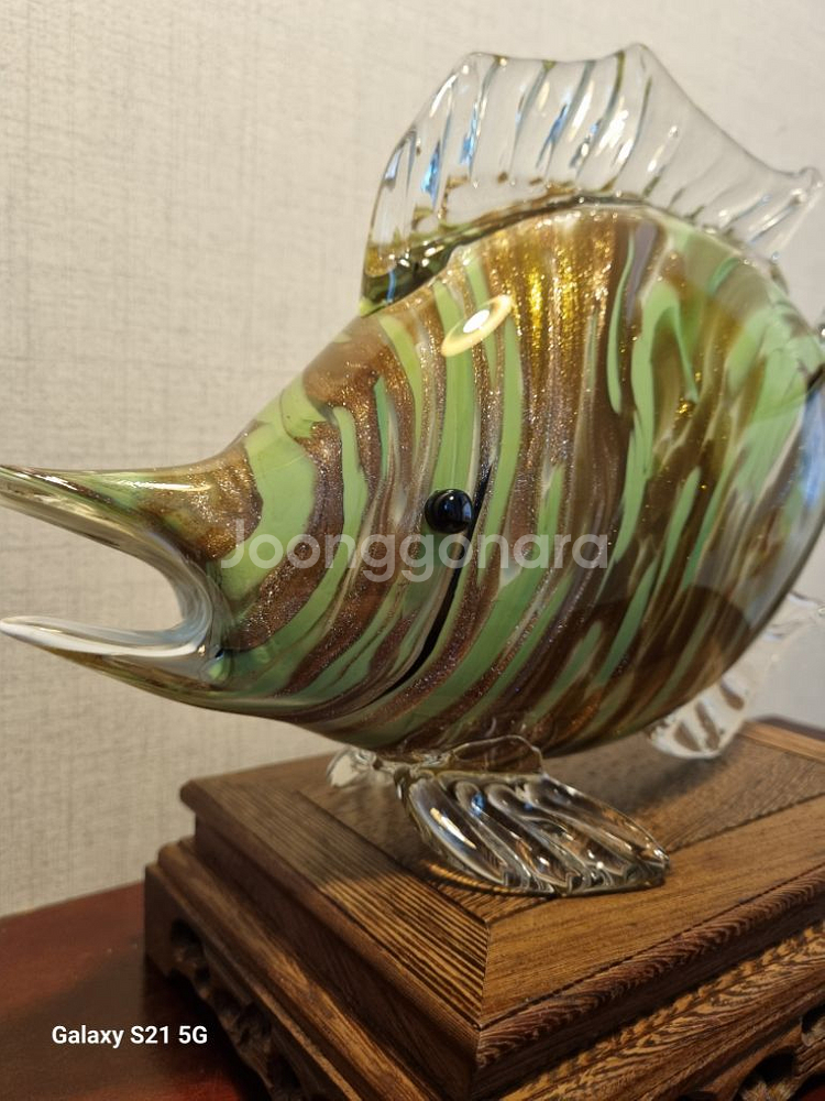 멋진 일본 유리공예 작품 - 길이 36cm--3