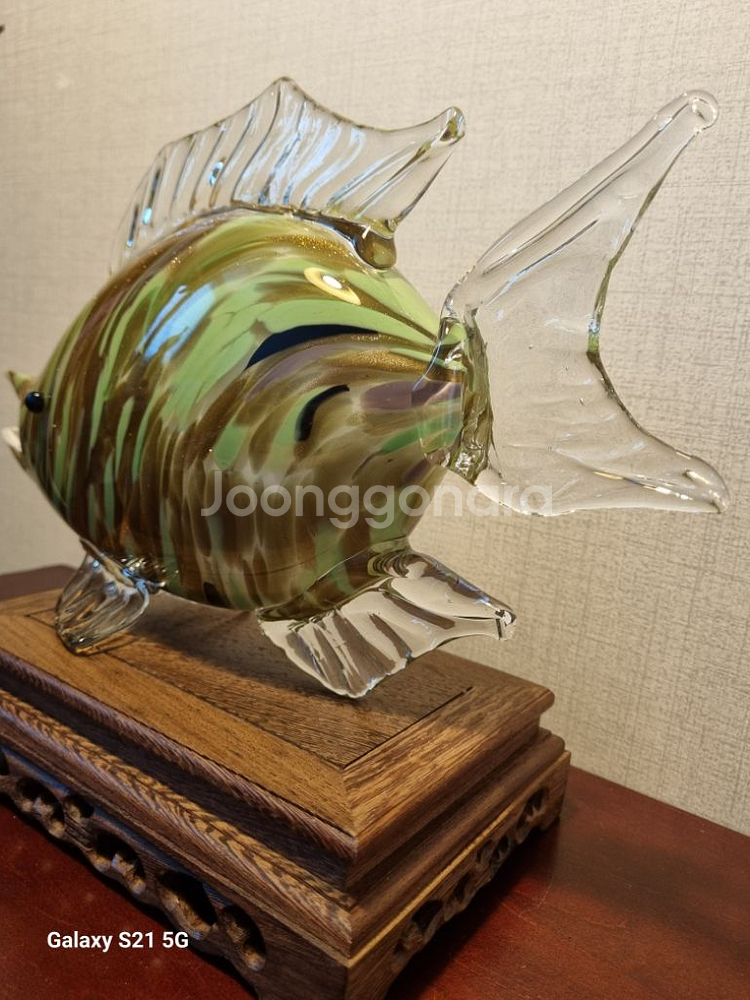 멋진 일본 유리공예 작품 - 길이 36cm--5
