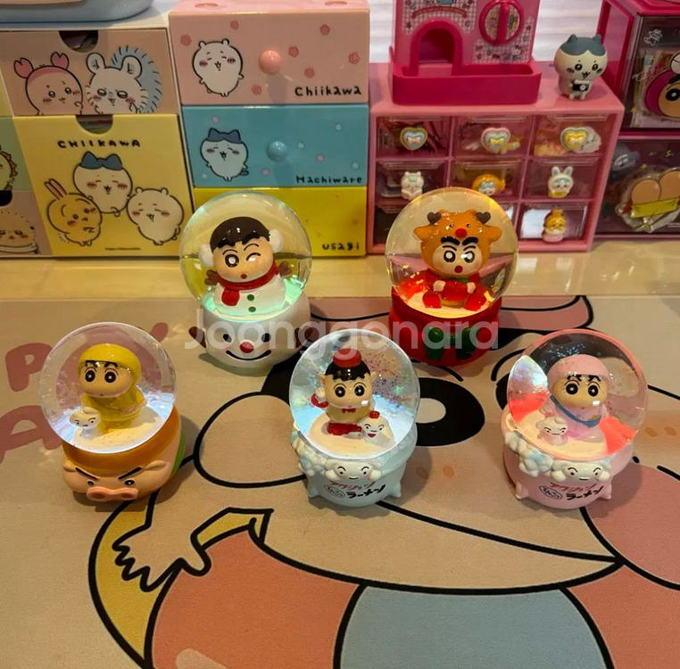 (일괄) 짱구 스노우볼 무드등--5