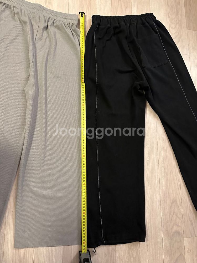 회색바지 (골지) 검정바지(밑단조절)검정 후드(얇음)--4