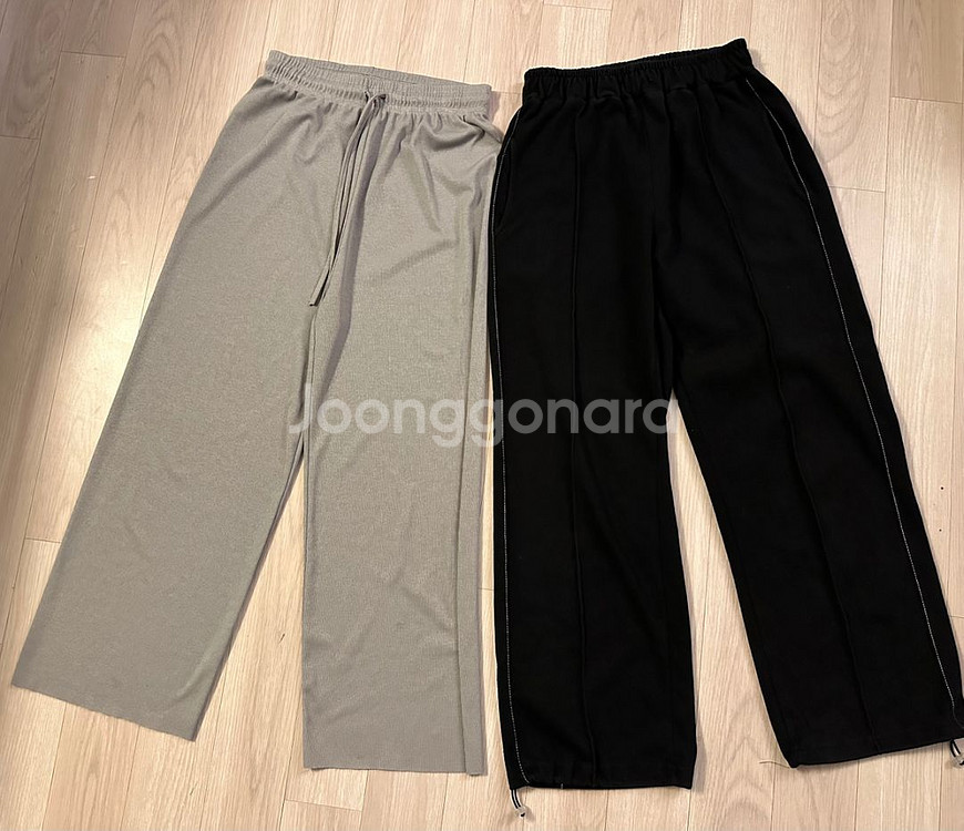 회색바지 (골지) 검정바지(밑단조절)검정 후드(얇음)--1
