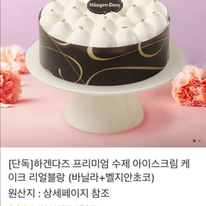 하겐다즈 프리미엄 수제 아이스크림 케이크 리얼블랑