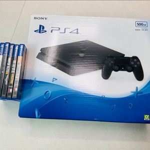 PS4슬림 500GB + 게임 6개 + 악세사리