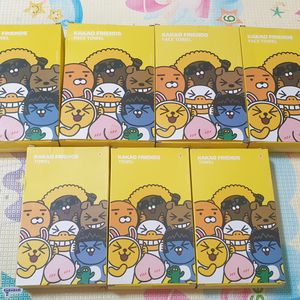 카카오프렌즈 타월 7장 일괄
