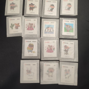 짱구 띠부씰 팝니다 동물 세계여행