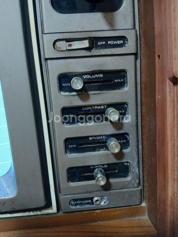삼성 흑백 브라운관 tv 옛날 자바라 텔레비젼--3