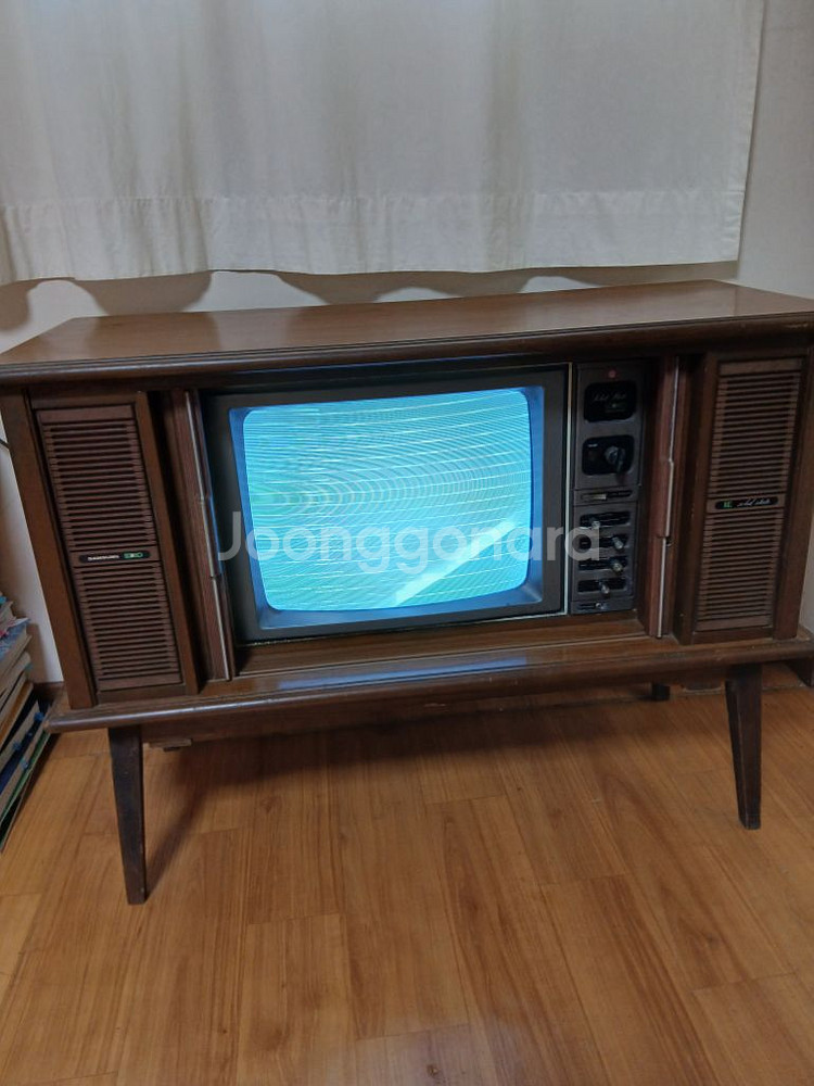 삼성 흑백 브라운관 tv 옛날 자바라 텔레비젼--6