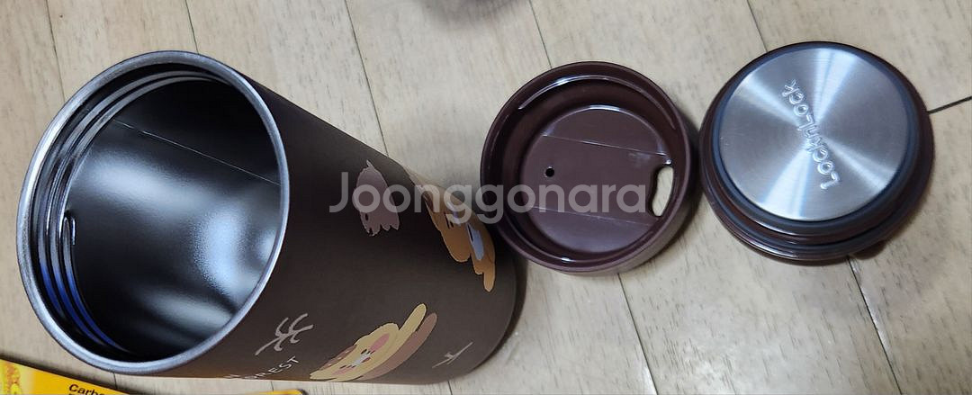 미사용)카카오프렌즈 스텐텀플러(475ml) 반값포함--4