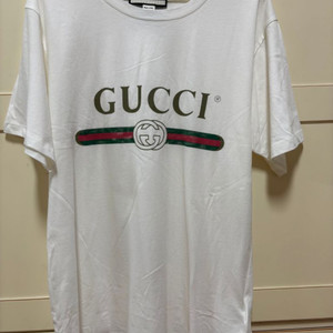 (새상품)구찌 빈티지 반팔 S 꽃자수