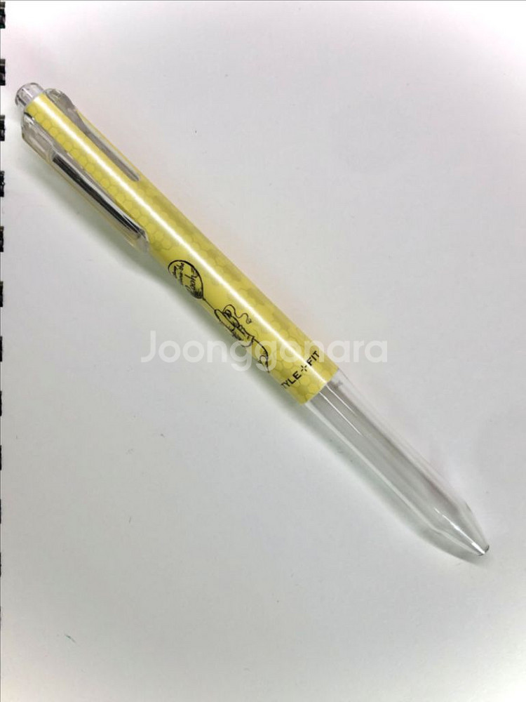 유니 스타일핏 4색 멀티펜 디즈니 한정판 곰돌이푸--0