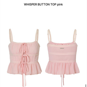 페인오어플레져WHISPER BUTTON TOP pink