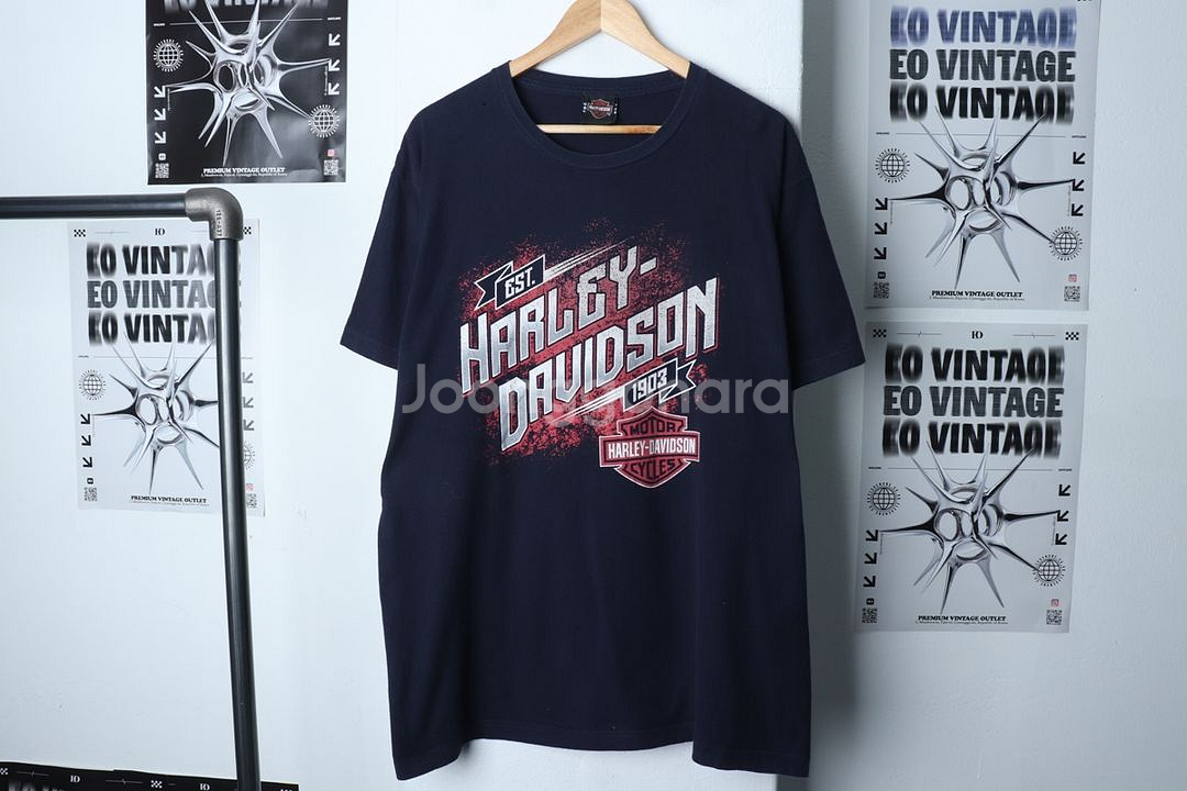 (3XL) 할리데이비슨 반팔 티셔츠 년대 빅사이즈--0