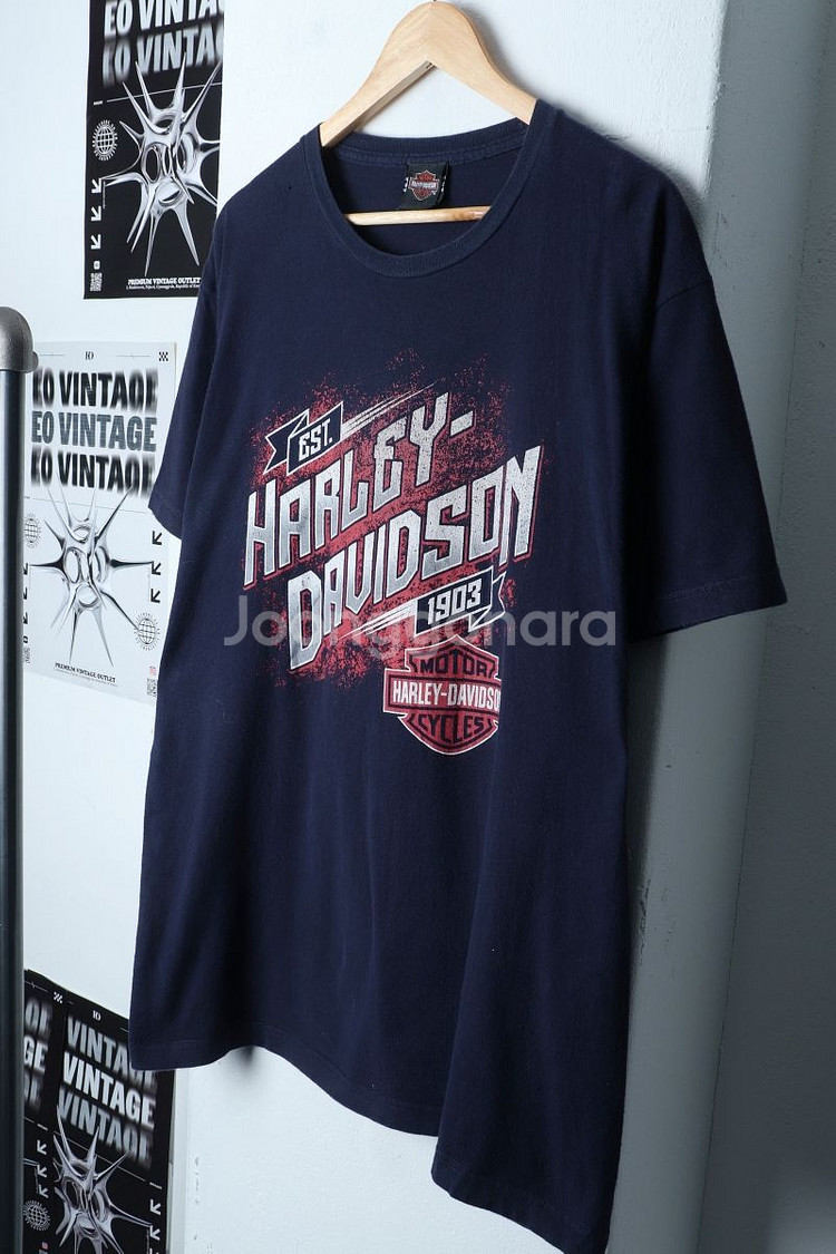 (3XL) 할리데이비슨 반팔 티셔츠 년대 빅사이즈--3