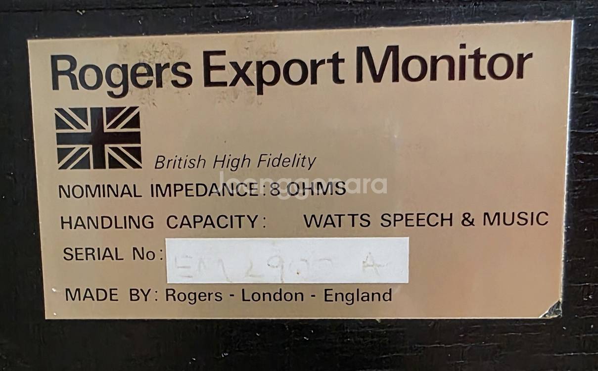 Rogers Export Monitor 스피커 판매합니--4
