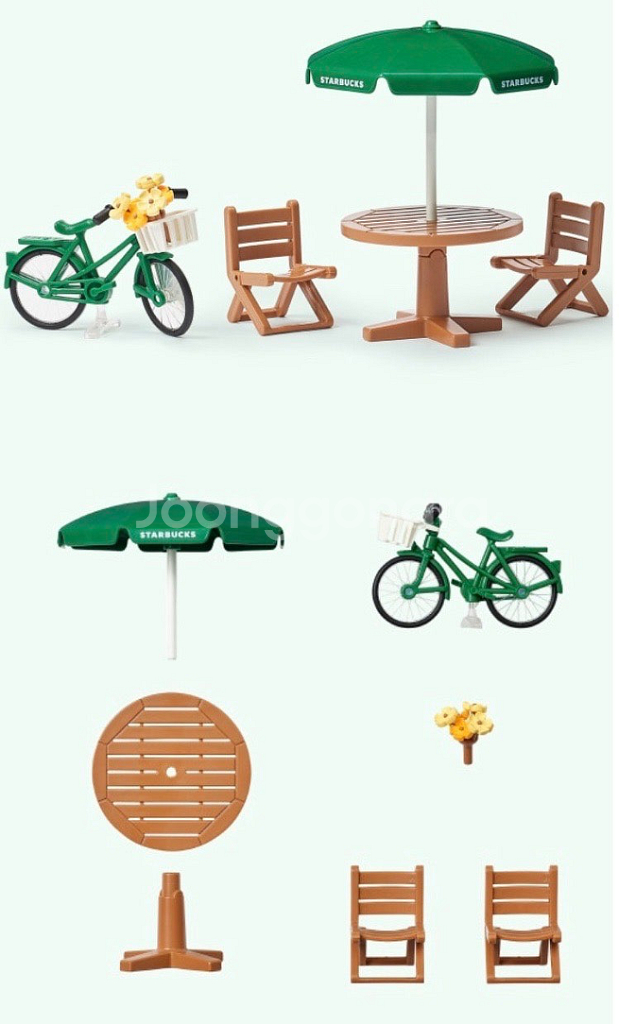 미개봉 새상품 스타벅스 플레이모빌 2개일괄 피규어 레고--2