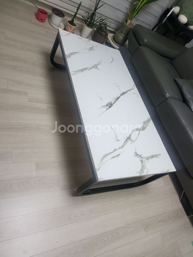 대리석 패턴 테이블(120cm x 60cm x 35cm--2
