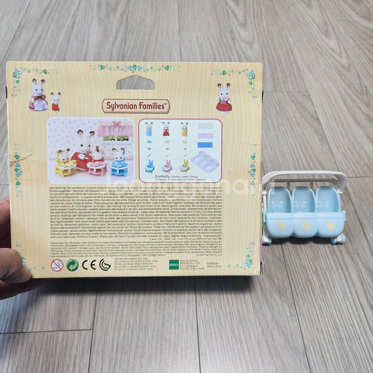 실바니안 5532/5533 세쌍둥이 돌보기/유모차--1