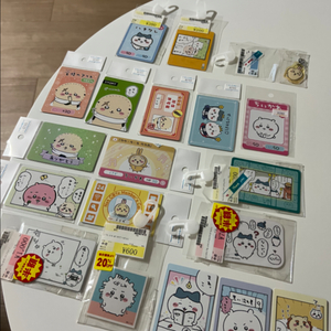 치이카와 하치와레 우사기 랏코 카드 키링 스티커 먼작귀