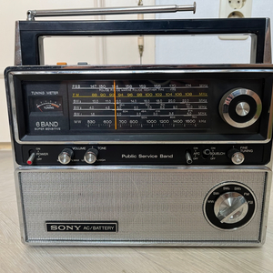 소니 TFM-8000W 6밴드 라디오 빈티지 리시버