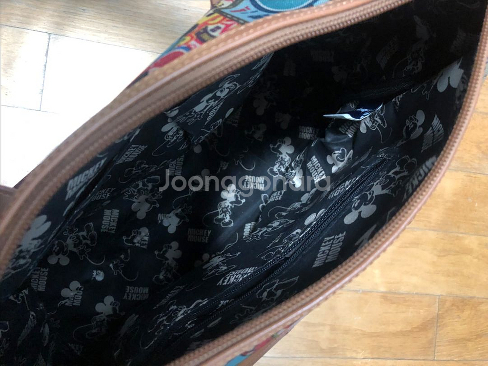 디즈니 멀티 빈티지 패턴 보스턴백--3