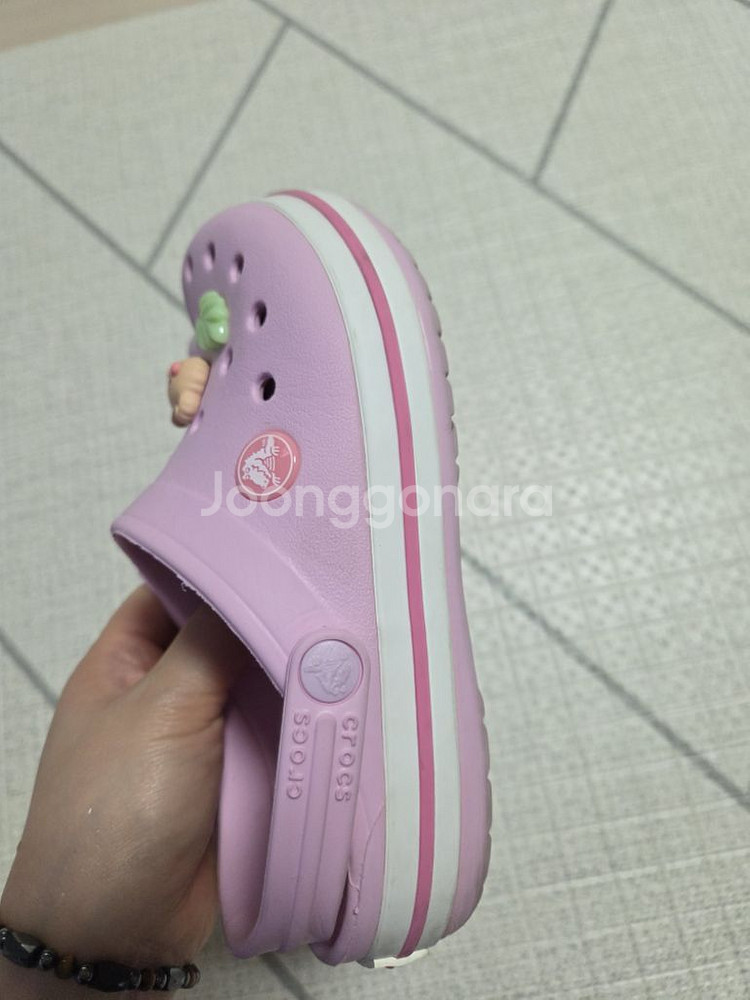 크록스 샌들 핑크 c12(180사이즈)--1