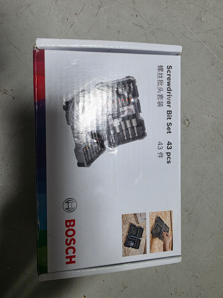 보쉬 스크류드라이버 비트 세트 43pcs 새상품