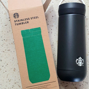 스타벅스 블랙 스틸 텀블러 새상품355ml