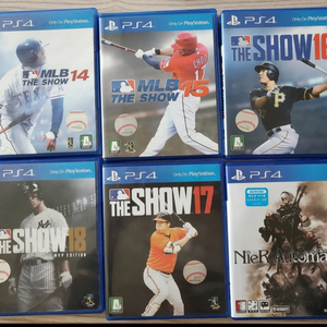 PS4 게임 MLB 더쇼 14~18 니어오토마타 일괄