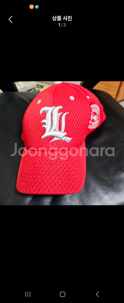 MLB 모자 메쉬 팝니다 적색 붉은색 빨간색 m-l사이--0