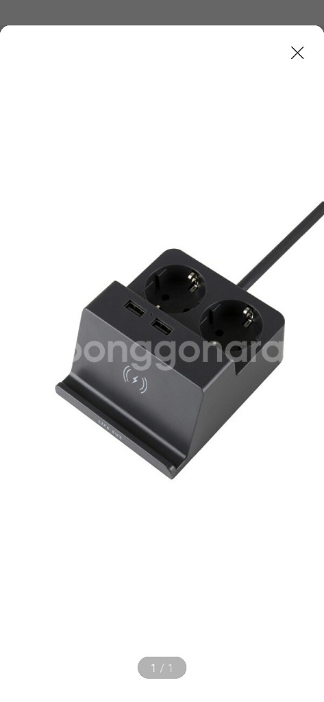 멀티탭 2구 1.5M 무선충전 USB LFS-HA22--0