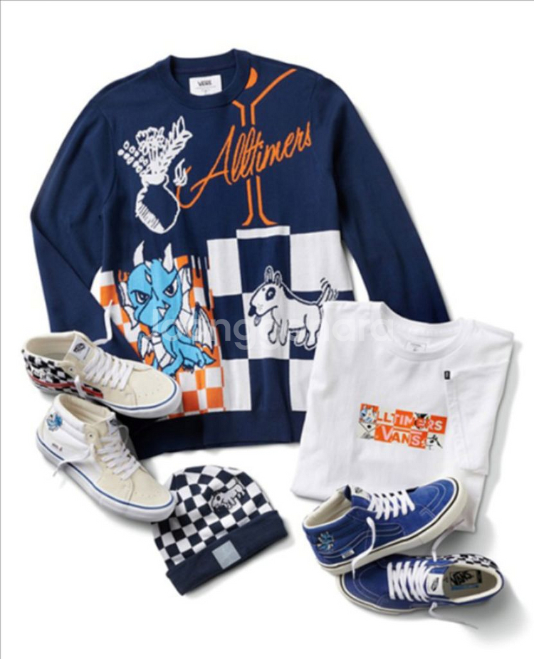 VANS X Alltimers 콜라보 니트 L사이즈--0