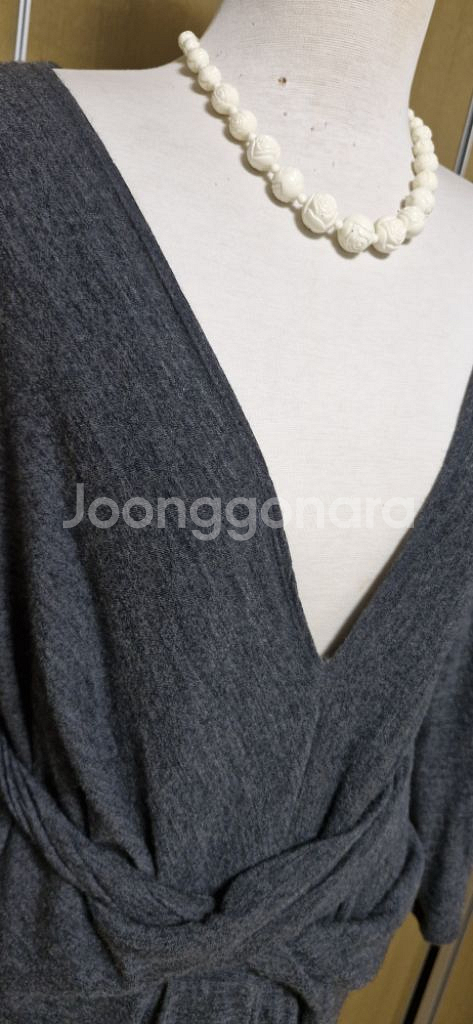 DKNY 울 랩 섹시 드레스 원피스 M--2