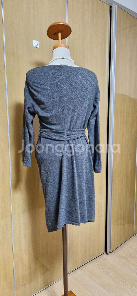 DKNY 울 랩 섹시 드레스 원피스 M--6