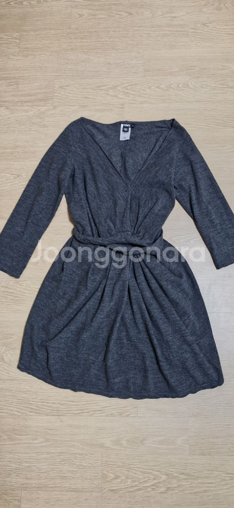 DKNY 울 랩 섹시 드레스 원피스 M--5